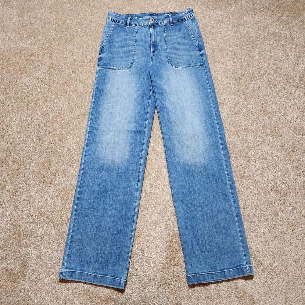 J. Jill Denim Jeans Women 10T High Rise Wide Leg